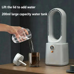 2025 New Bladeless Fan Leafless Spray Fan Usb Mute Desktop Bedroom Nig