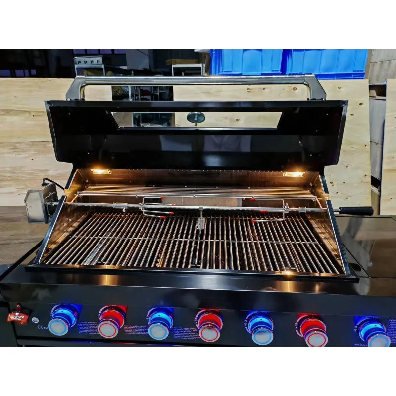 Customized Industrial Sleek Design Stainless Steel Outdoor Kitchen Cabinets Slide Hinge Basket for Easy Maintenance