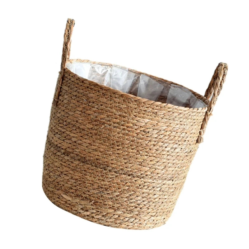 Houseplan Pots Woven Straw Flower Pots Basket Planter Hand Woven Plant Pots