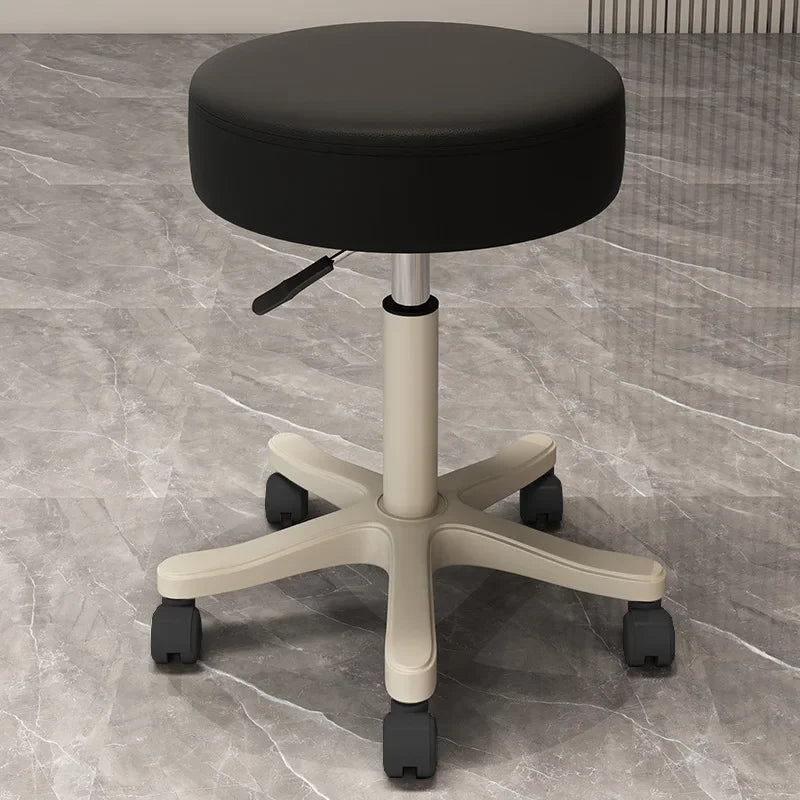 Massage Stool Beauty Salon Stool Lifting Rotating Round Stool Hair Manicure Barber Shop Stool Round Stool with Wheels