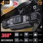 Car Dash Cam 4 Channel Black Box WiFi Driving Camera FHD 1080P Front L