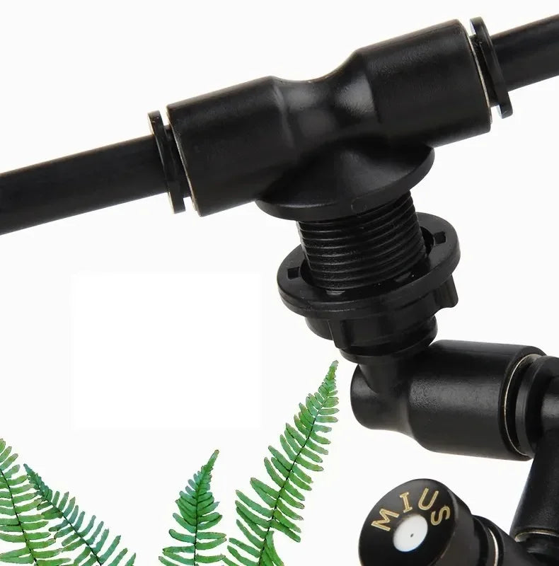 MIUS 360 Degree Rotating Reptiles Fogger Mist Sprinkler Terrarium Nozzle Adjustable Greenhouse Irrigation Pet Cooling System