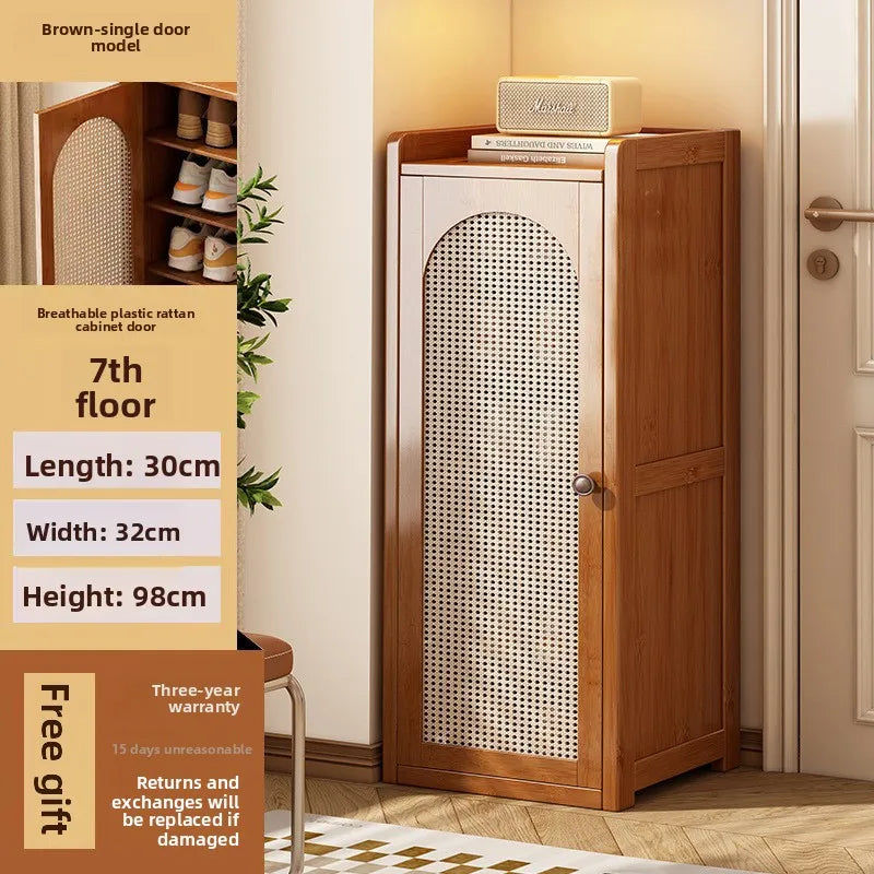 shoe cabinet multi-layer dust shoe rack large capacity double door shoe storage rack