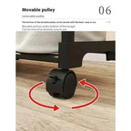 Clothes drying rack Simple floor storage rack Shoe hat rack Household bedroom coat rack Balcony drying rack