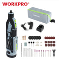 WORKPRO 12V Cordless Rotary Tool Kit Woodworking Engraving Polishing Pen DIY For Jewelry Metal Glass Mini Wireless Drill