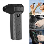 800000RPM Handheld fan Strong Wind 100 Gear Wind speed LED Digital Display Adjustable Turbo Portable Outdoor Handheld Fan