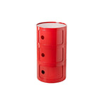 Creative Bedroom Bedside Table Modern Minimalist Round Storage Small Cabinet Large Capacity Plastic Side Cabinet