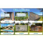 Outdoor waterproof awning, transparent plastic film, rainproof cold insulation transparent cloth