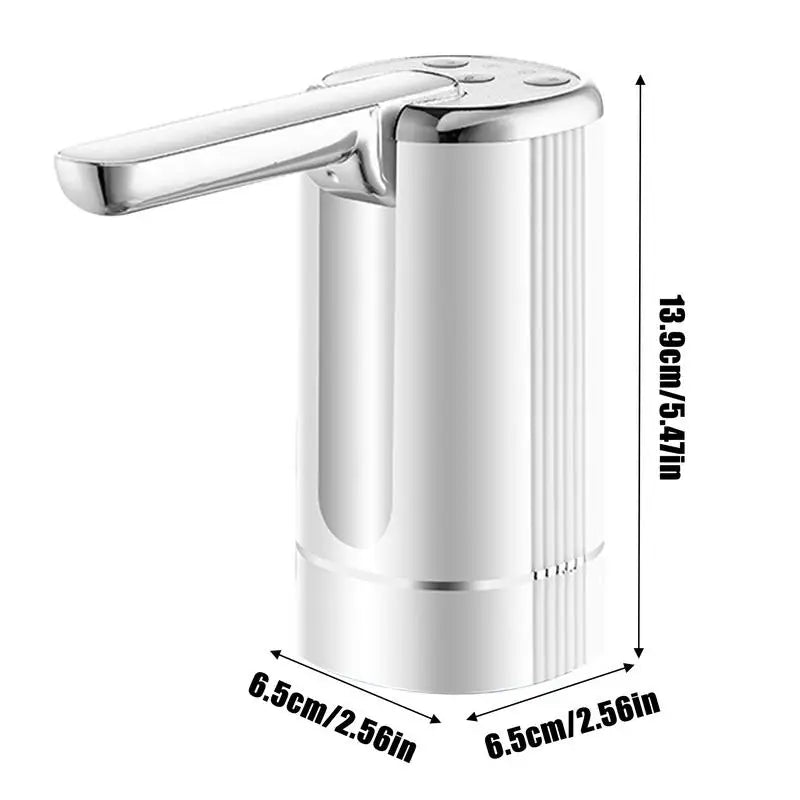 Foldable bottled water pump Rechargeable Multifunctional Drinking Water Pump Button Control Portable Electric Water Dispenser