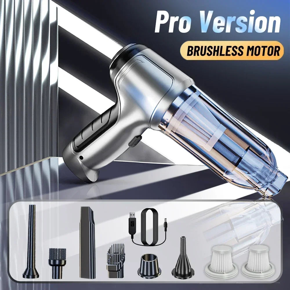 SZUK 638000Pa Car Vacuum CIeaner Wireless Mini Handheld Cleaning Machine Powerful Portable Blower Vacuum Cleaner for Car Home