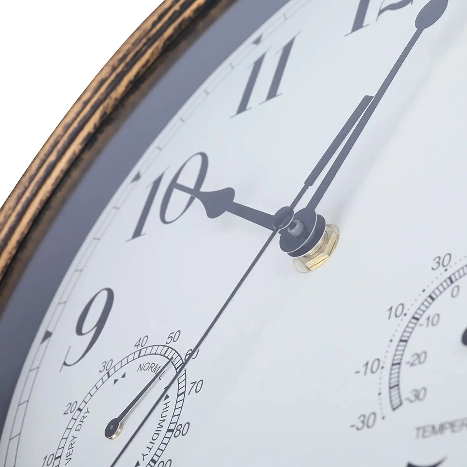 Wall Clock 12 Inch 12 Inch Wall Clock Outdoor Indoor Round Office Home School Clock Battery Operated Decorative Clocks With