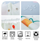 3D Retro Old Wood Pattern Shower Curtains Europe and America Style Printed Bath Curtain Waterproof Bathroom Shower Curtain