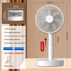 Xiaomi MIJIA 3600mah Desk Fan 4 Speed Adjustable Desktop Table Fan Wit