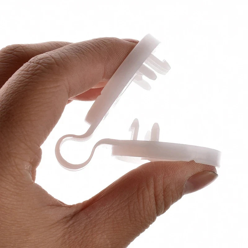 5~80 Pcs White Camping Garden Fence Sunshade Net Fix Clamp Sunshade Net Cloth Plastic Clip Outdoor Sunshade Net Accessories