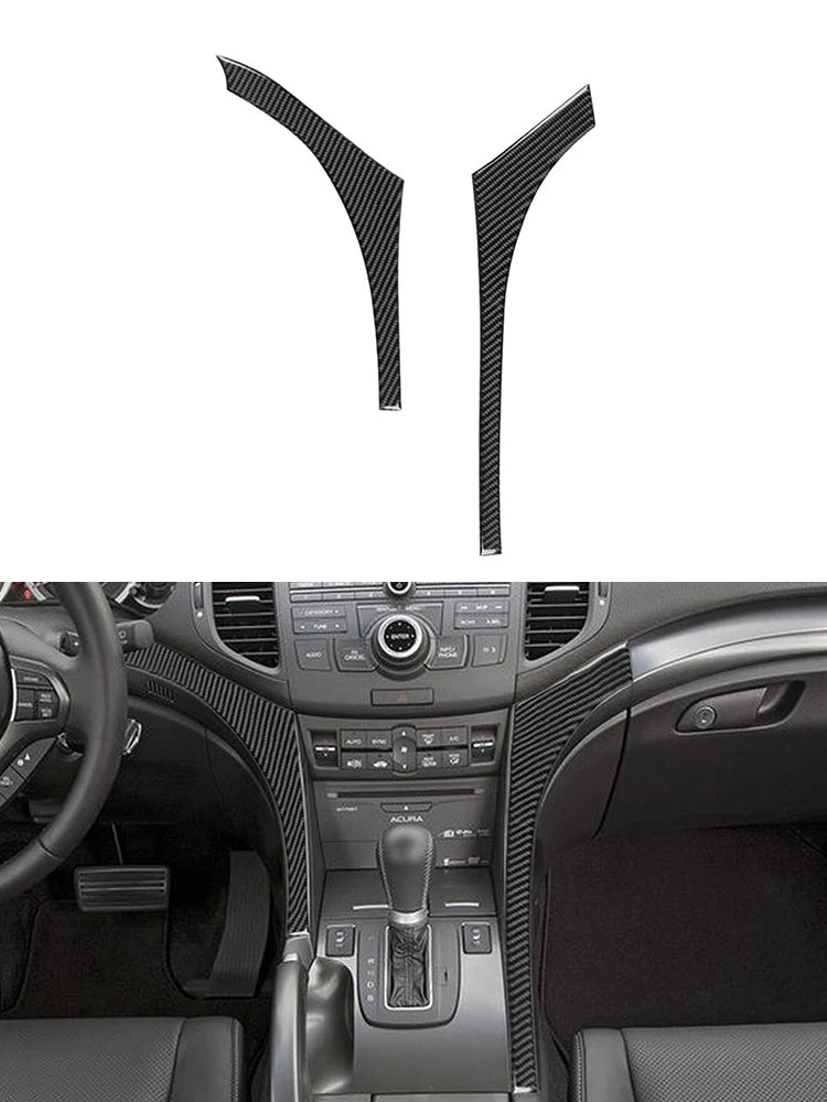 Brand New ABS Carbon Fiber Decorative Car Various Parts Cover Trim Sticker For ACURA TSX 2009-2014 Interior Accessories Stickers