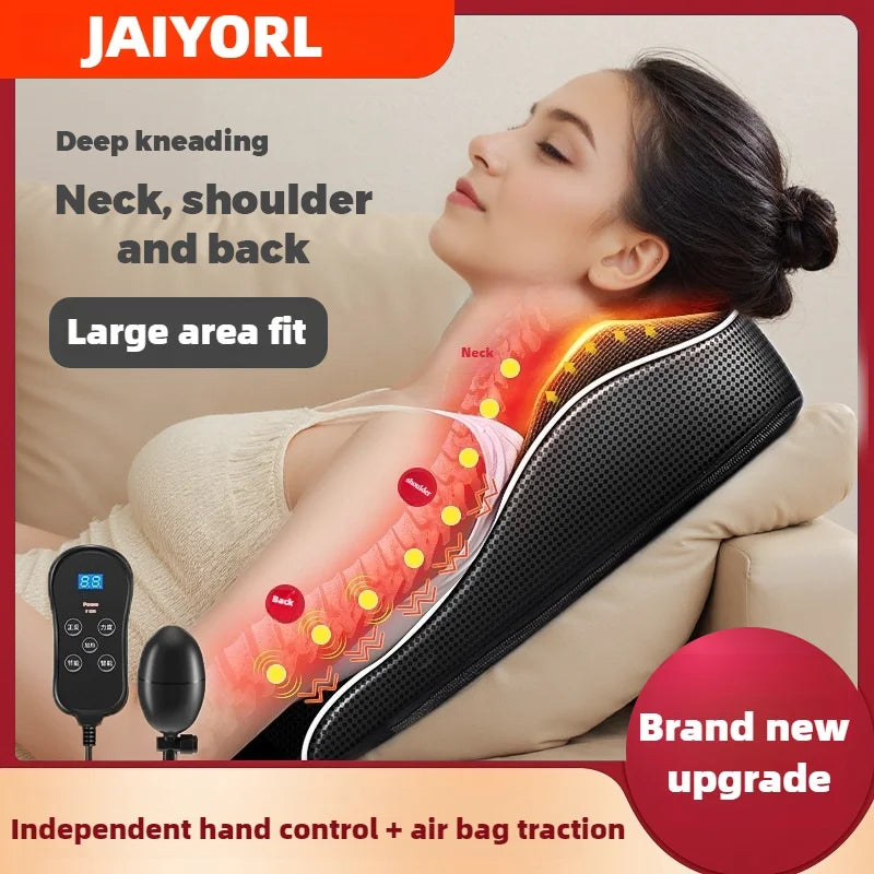 Shiatsu Neck & Back Massager Pillow - Electric Heating & Vibration for Car/Home | AlluCanFind