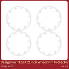 21 Inch Wheel Hub Protection For Tesla Model Y 2020-2024 Performance Rim Patch Protectors ABS Wheel Covers hubcaps