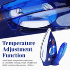 Travel steam iron 1100W, travel iron 110/240V, portable foldable handl