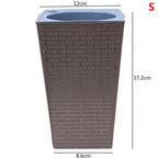 Self Watering Planter Handmade Self Watering Plant Flower Pot With Water Container Modern Flowerpot Plastic Planter Garden Decor