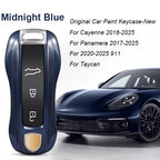 Key Case For Porsche Panamera Spyder Carrera Macan Boxster Cayman Cayenne 911 970 981 991 Smart Remote Key Case Fob Covers Bag