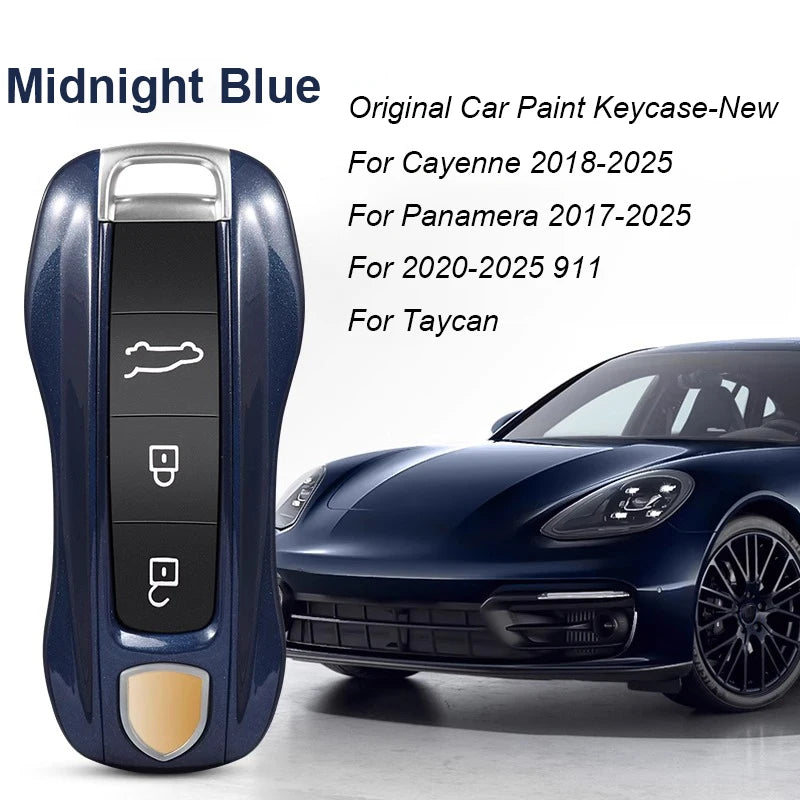 Key Case For Porsche Panamera Spyder Carrera Macan Boxster Cayman Cayenne 911 970 981 991 Smart Remote Key Case Fob Covers Bag