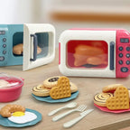 Multicolor Kids Cooking Playset Microwave Plastic Baking Playset Simulation Design Gas Stove Playing House Kitchen Toy Toy