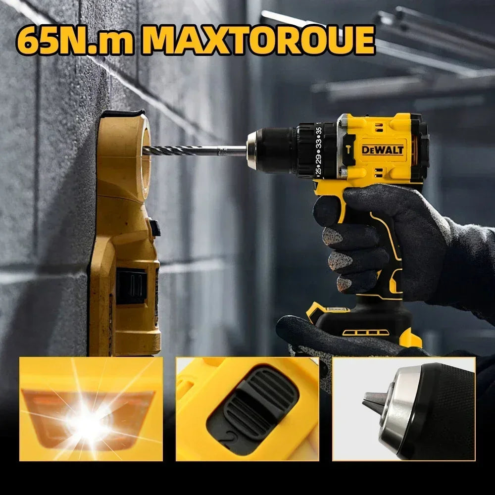 DeWalt  20V Brushless Chave De Fenda, Broca Compacta ou Ferramentas Driver Bateria Chave De Impacto, Ferramenta Elétrica DCD805