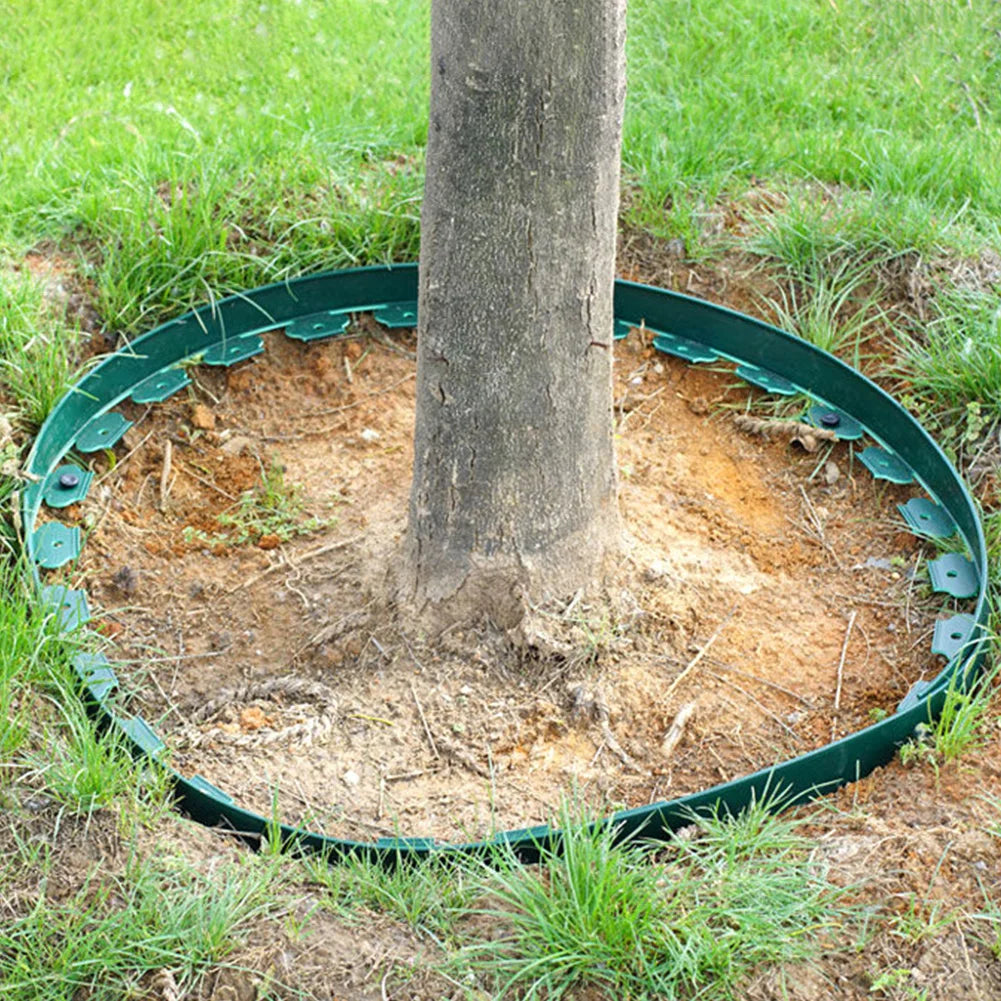 10M Fixed Garden Barrier Lawn Grass Plastic Edging Border Landscape Edging Garden Edge Kit With 30 Anchoring Spikes Easy Install