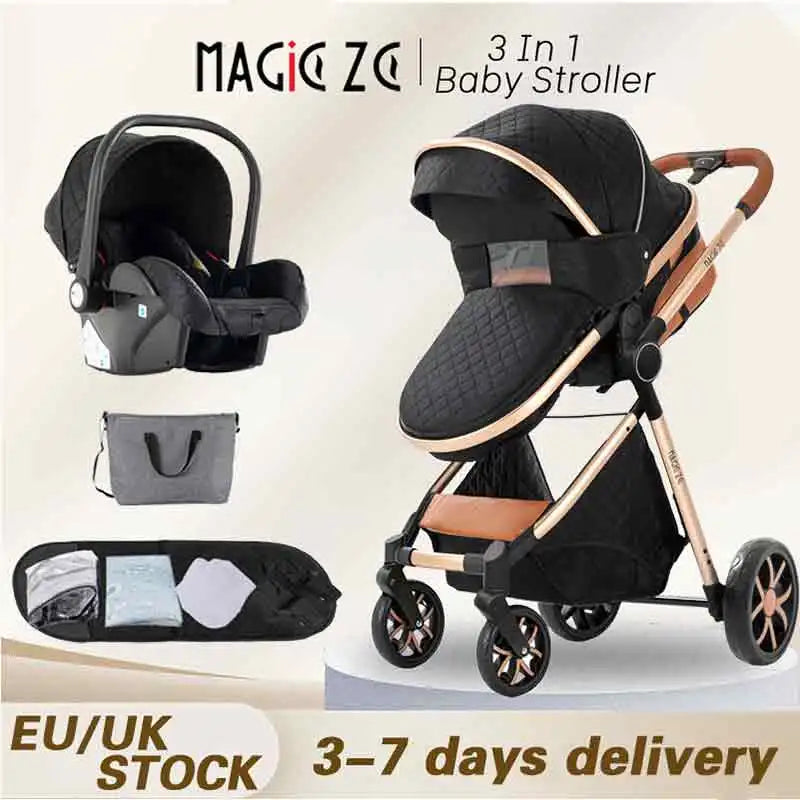 3 In 1 Baby Stroller Baby Cart Baby Accessories Baby Walker Infant Mother-Kids Children Portable Newborn Light Multifunctional