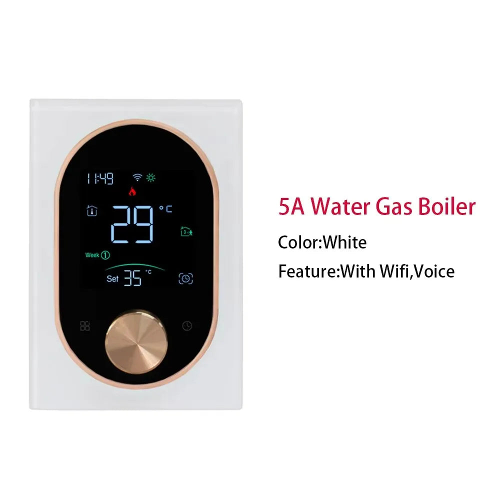 Tuya 5A/16A House Smart WiFi Thermostat Water Electric Heating Gas Boiler Floor Heating  Touch Screen Temperature Controller