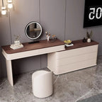 Makeup Mirror Wooden Dresser Set Bedroom Brown Natural Modern Vanity Dressers Nordic Storage Drawer Coiffeuse House Accessories