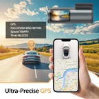 Dash Cam 4K WiFi GPS Dash Camera for Cars Mini Front Car DVR 24H Parki