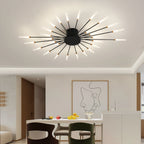 Modern LED Ceiling Light for Living Room Lamp Bedroom Ceiling Chandeliers AC 90-260V Gold Black Home Decoration Light Fixture