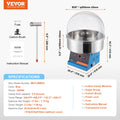 VEVOR Electric Cotton Candy Machine 1000W Candy Floss Maker Commercial Cotton Candy Machine Stainless Steel Bowl and Sugar Scoop
