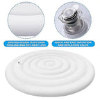 Spa Hot Tub Cover Weatherproof Hot Tub Cover Inflatable Lid in Round Outdoor Rain-Proof Lid Folding Cover with Heat Insulation