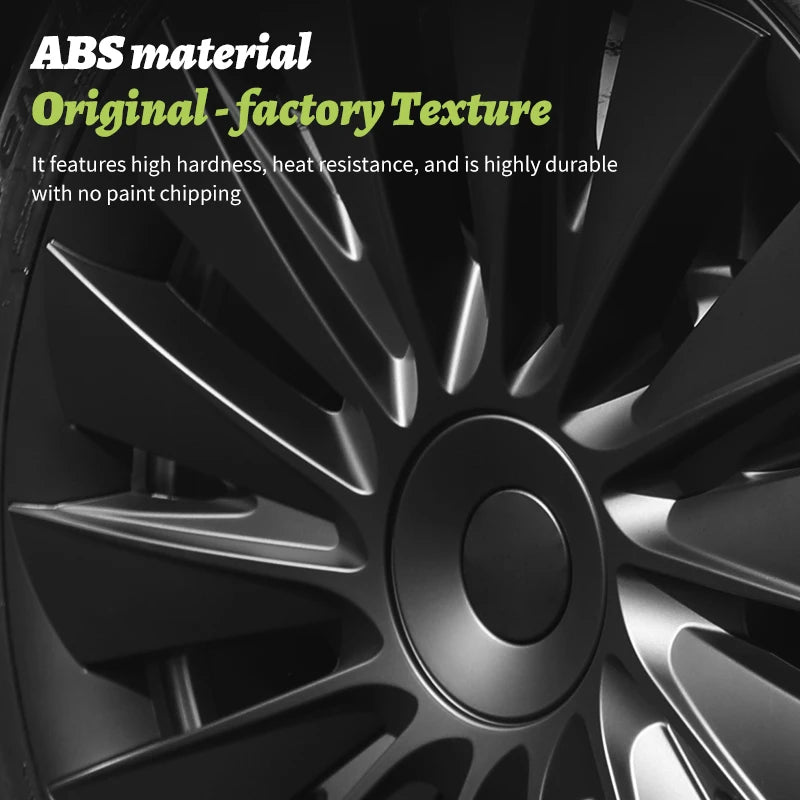4PCS for Model Y2020-2024 Vehicle Full Coverage New Blade Wheel Cover Cap 19 Inches Hubcaps Automobile Accessories for Tesla