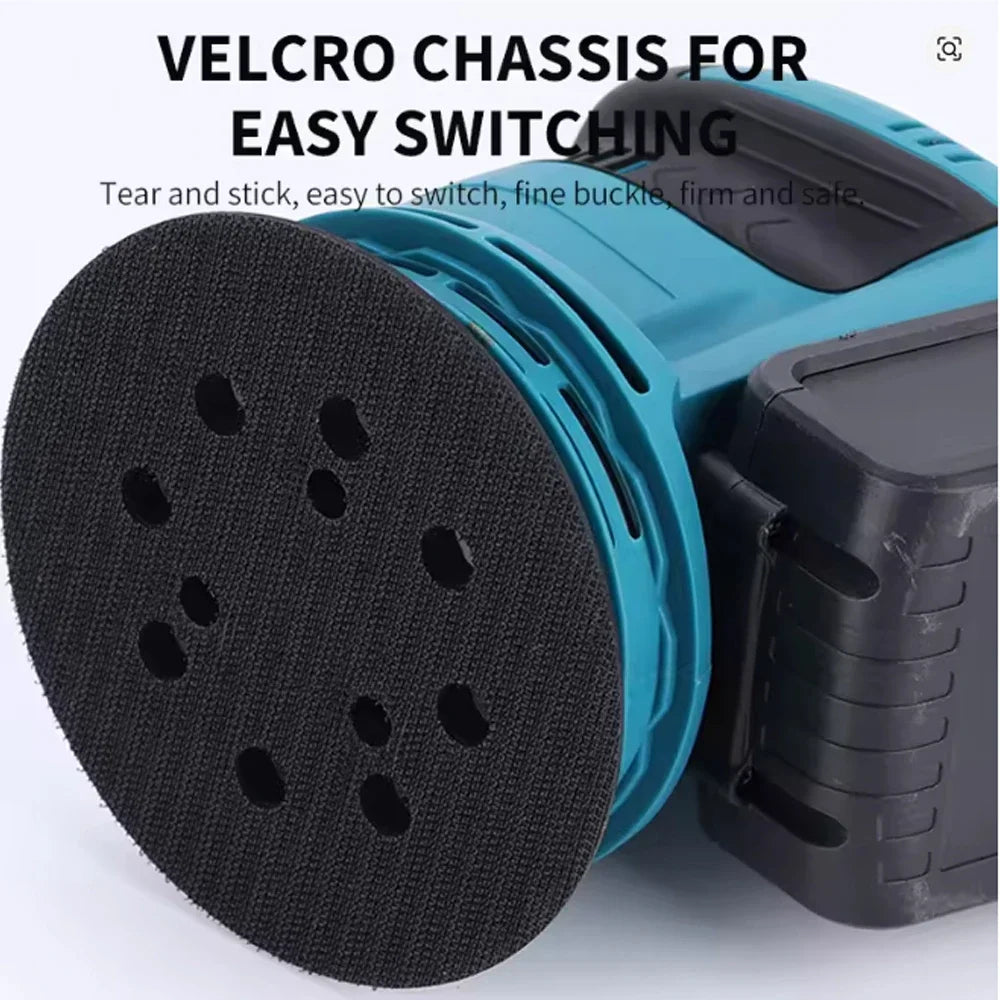 Rechargeable Disc Random Orbital Sander For Woodworking Sanding And Polishing - Compatible With Makita Lithium-Ion Battery