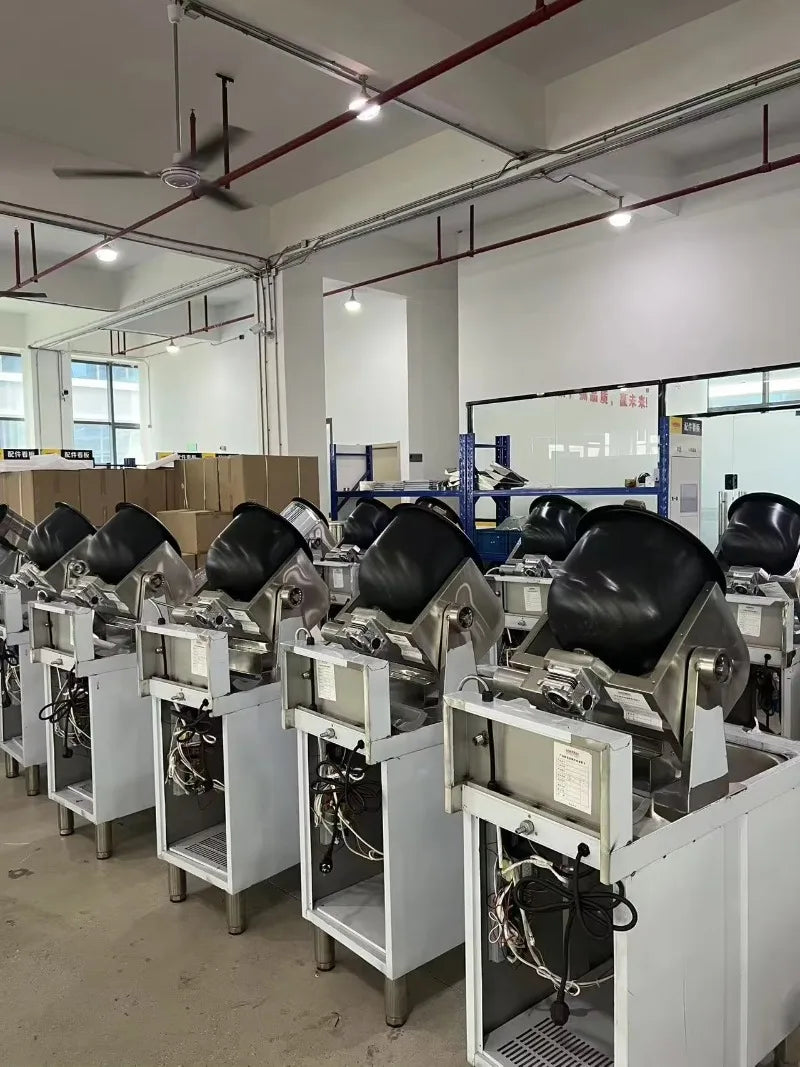 Custom Commercial Kitchen Equipment Electric Automatic Drum Robot Stir Fry Fried Rice Wok Machine Catering Cooking Device