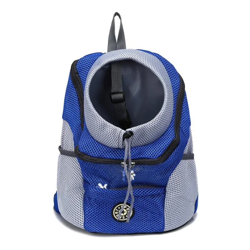 New Portable Double Shoulder Pet Carrier Backpack - Outdoor Travel Mesh