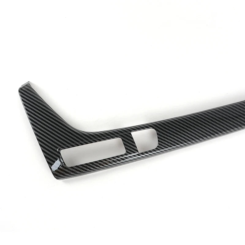 Console Gear Shift Frame Decoration Gearshift Side Sticker Trim For Audi A4 B9 A5 2017-2021 LHD Carbon Pattern Car Accessories
