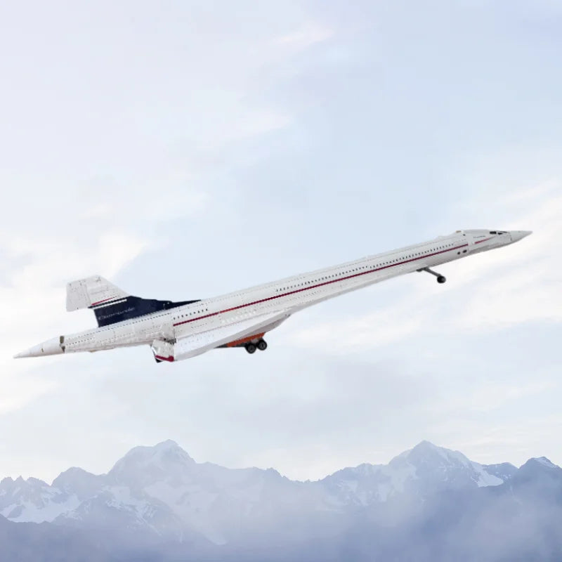 2025 New Airbus Concorde Building Kit Supersonic Airliner Space Shuttle 10318 Model Educational Toy For Children Fatherday Gifts