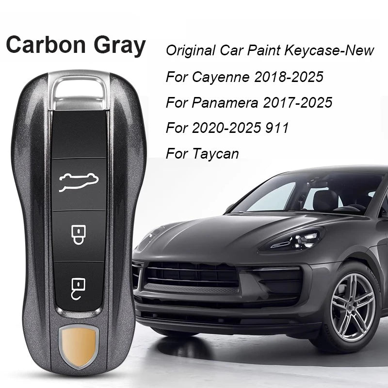 Key Case For Porsche Panamera Spyder Carrera Macan Boxster Cayman Cayenne 911 970 981 991 Smart Remote Key Case Fob Covers Bag