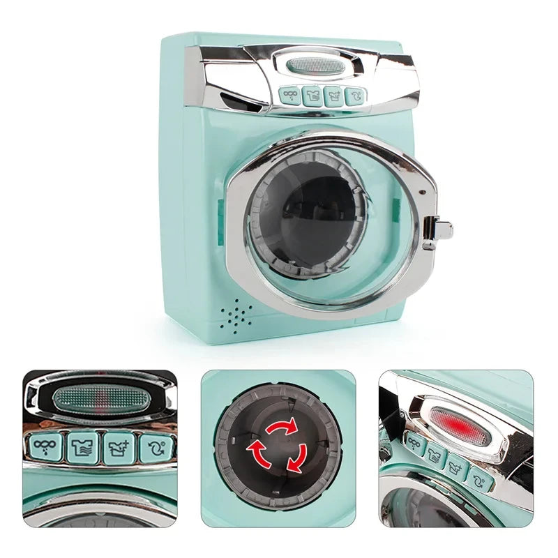 Kitchen Toys for Kids Girls Boys Home Appliances Juicer Washing Machine Toaster Microwave Egg Cooker Children Play House Toys