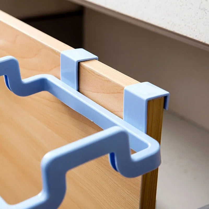 Kitchen Hanging Cabinet Door Garbage Rack Door Back Garbage Bag Storage Rack Plastic Bag Rack Garbage Can Stand Rag Hanger