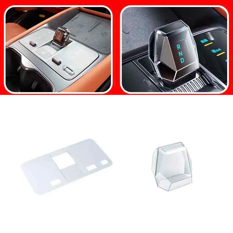 For BYD Sealion 7 Sea Lion 07 EV 2024 2025 Central Control Gear Shift Button Protection Cover Protection Pad Accessories LHD