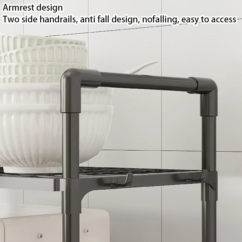 4/5-Storey Vertical Kitchen Storage Rack, Multi-Layer Storage, Used For Storing Items in The Kitchen, Bathroom, And Living Room