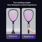 3 In 1  Widening of The Power Grid Electric Mosquito Swatter 3000V C-type Charging Mosquito and Fly Killer