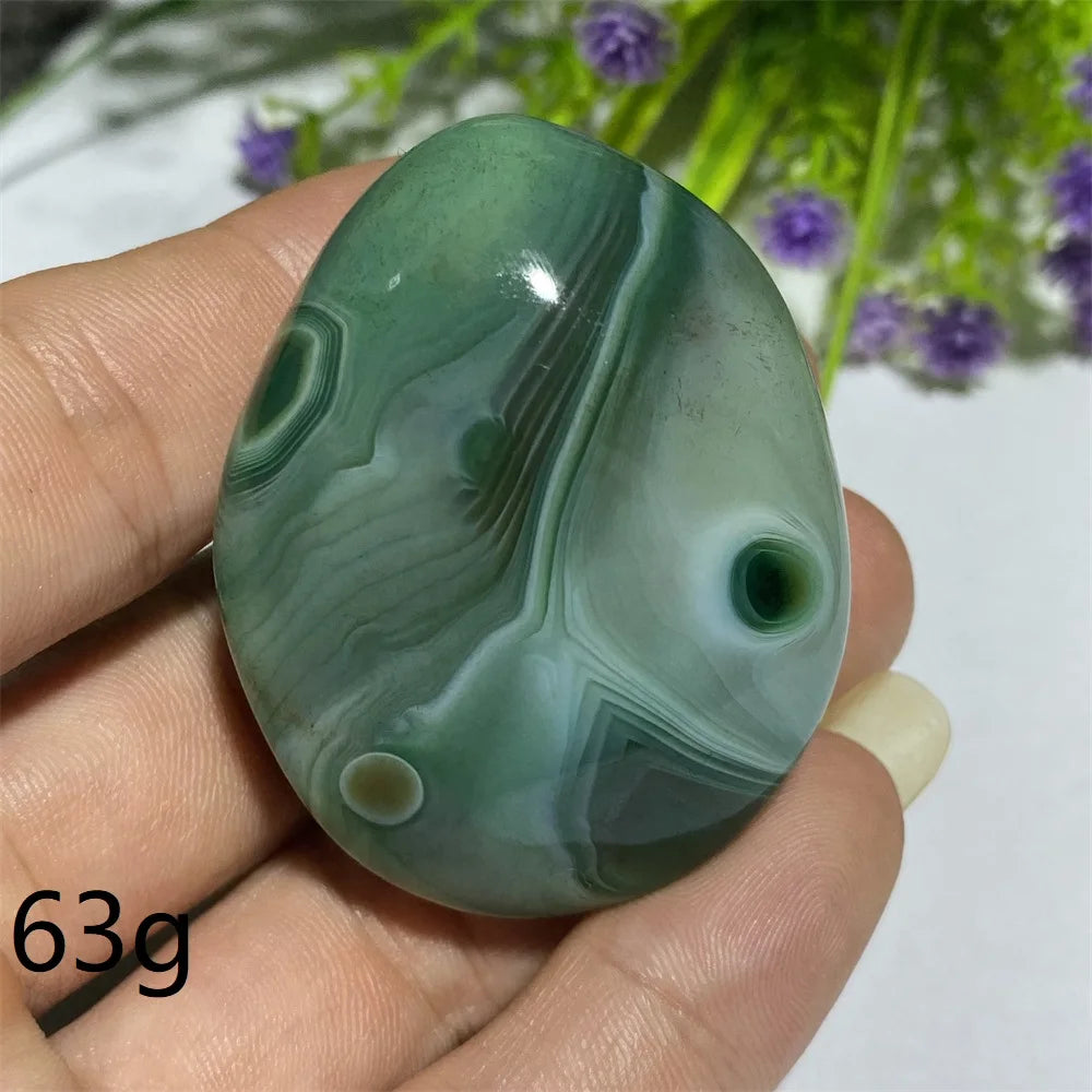 Green Agate Natural Irregular Playthings Small  Stone Healing Crystals Quartz Mineral Craft Decor Accessories Gift