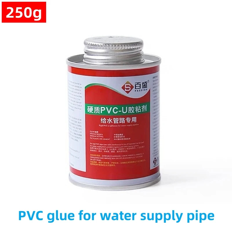 100~500g UPVC/PVC Glue For Water Supply/Drainage Pipe Connecting Fitting Sealant Garden Irrigation System Pipeline Tube Adhesive