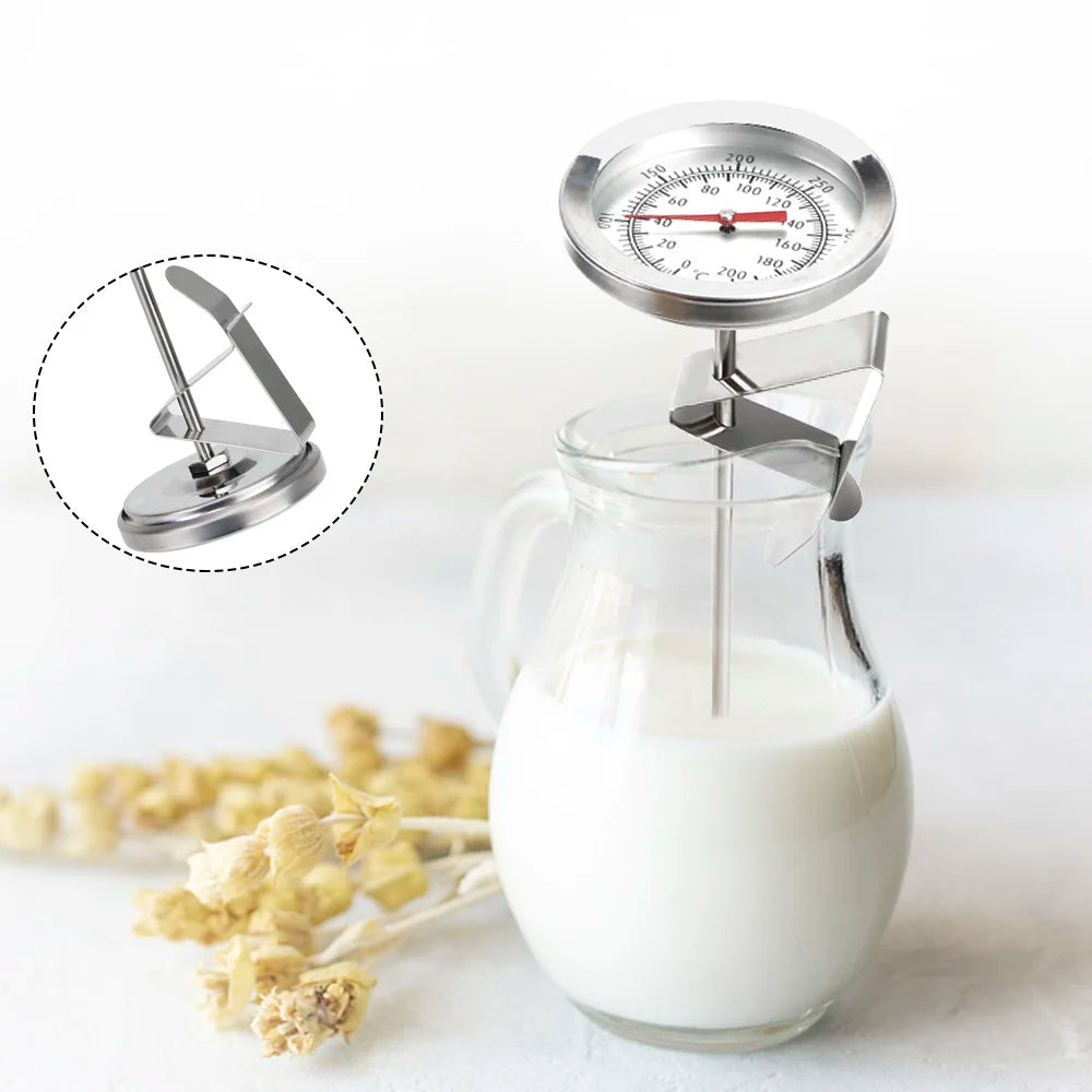 Kitchen Tools 0~200℃ Cooking Temperature Meter Stainless Steel Probe Thermometer Milk Coffee Food Meat Gauge